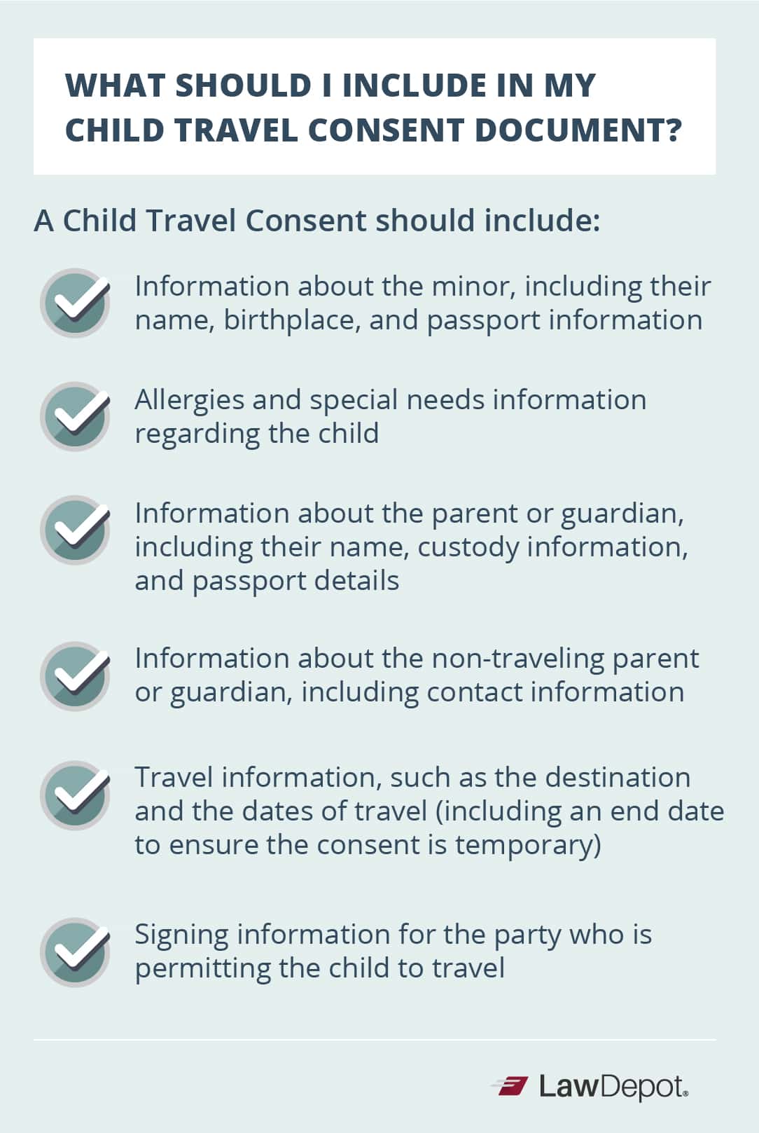 Child Travel Consent Free Consent Form (US) LawDepot